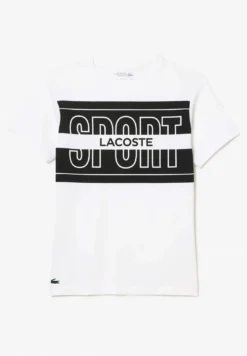 Lacoste Sport Logo Graphic - T-Shirt Print - White -Lacoste Sport 0c9235d8a4f243a2ba939e2950a6db13
