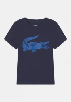 Lacoste Sport Big Logo Unisex - Sport T-Shirt - Navy Blue/Kingdom