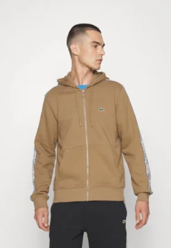 Lacoste Sport Tapered - Sweater Met Rits - Marron