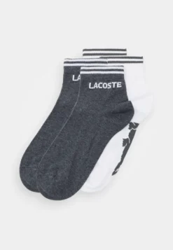 Lacoste Sport Ankle Sock 2 Pack Unisex - Sportsokken - Pitch Chine/White