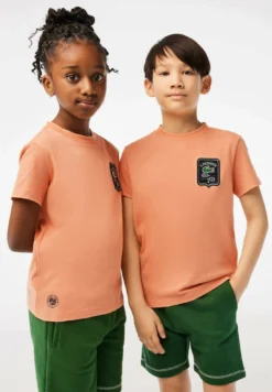 Lacoste Sport T-Shirt Print - Orange Clair
