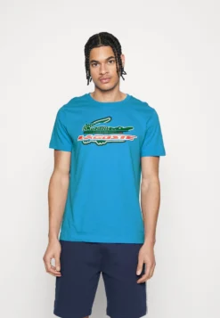 Lacoste Sport Logo Croc - T-Shirt Print - Fiji