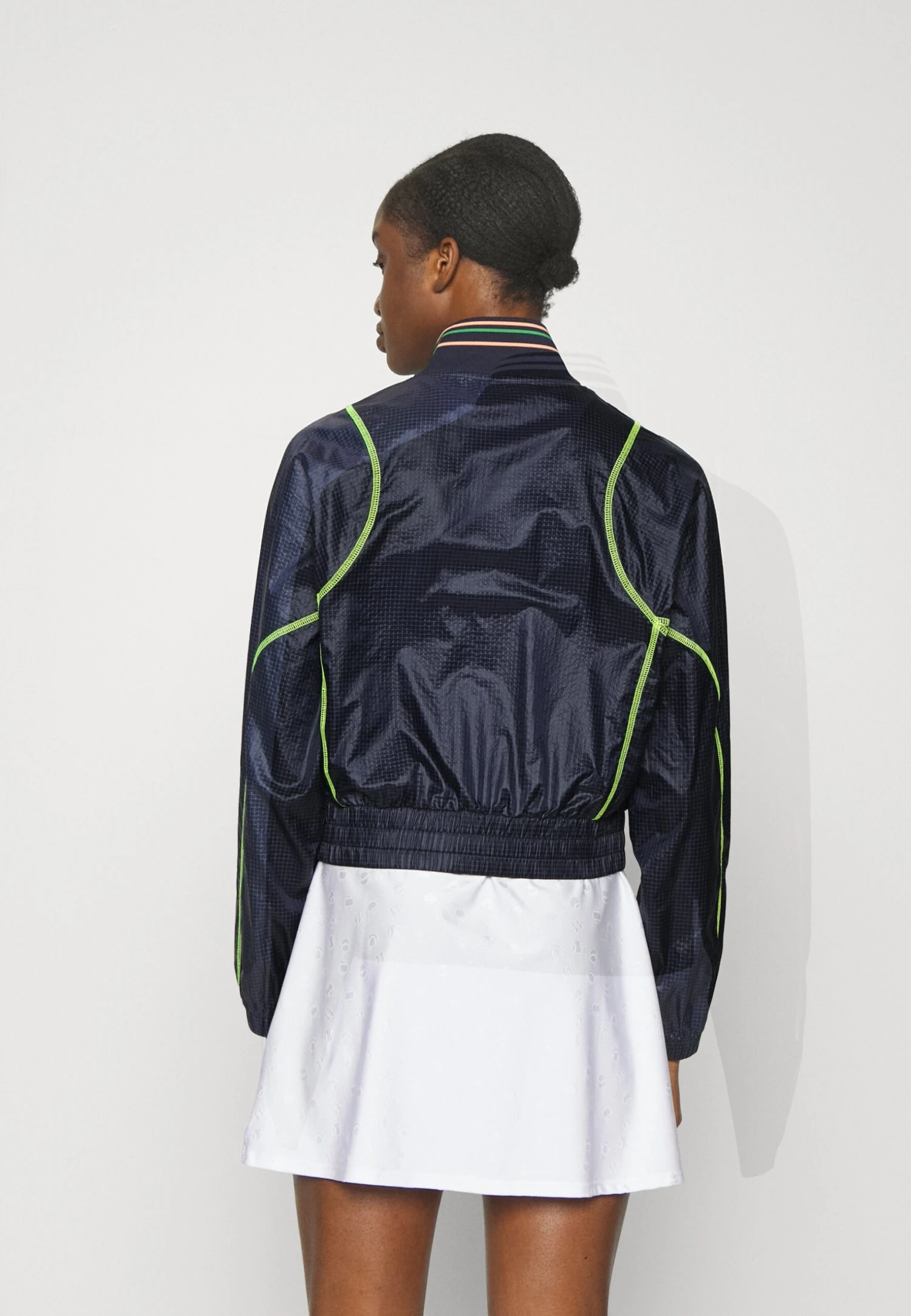 Lacoste Sport Tennis Jacket - Regenjas - Navy Blue/Electric Yellow 3 Lacoste Sport Tennis Jacket - Regenjas - Navy Blue/Electric Yellow - Afbeelding 3