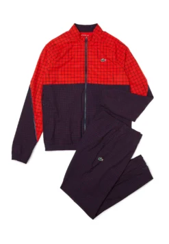 Lacoste Sport Trainingspak - Rouge Bleu Marine