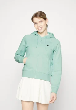 Lacoste Sport Sweater Met Rits - Pastille Mint