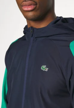 Lacoste Sport Track Jacket Hooded - Trainingsvest - Navy Blue/Green -Lacoste Sport 3b05d16cb7884177bdce95021c87b22f scaled