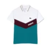 Lacoste Sport Poloshirt - Blanc Jaune Fluo Bordeaux Bleu