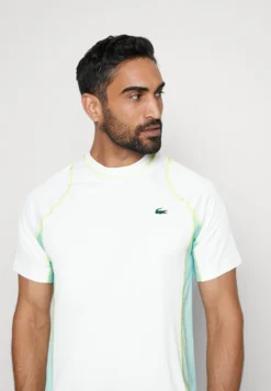 Lacoste Sport Tennis Tour - Sport T-Shirt - White/Pastille Mint-Lima -Lacoste Sport 3eb25672f7f9415b9ff37cd173e7e3bb scaled