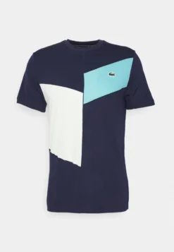 Lacoste Sport Tennis Tour - Sport T-Shirt - Navy Blue/Cove Arielle Green/White -Lacoste Sport 4210fd6e323e4605a94be68eb59af850 scaled