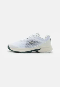 Lacoste Sport Tech Point - Tennisschoenen Voor Kleibanen - White/Dark Green
