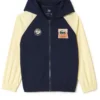 Lacoste Sport Sweater Met Rits - Bleu Marine Jaune