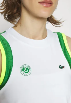 Lacoste Sport Tennis Tank - Top - White/Tarragon -Lacoste Sport 47cc20355dc54feb87dce03fc5191f5b scaled