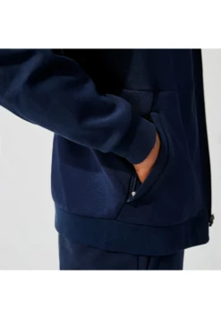 Lacoste Sport Hodded Jacket - Sweater Met Rits - Bleu Marine / Bleu Marine -Lacoste Sport 5470bee1f19f477faca894ab6618adae scaled