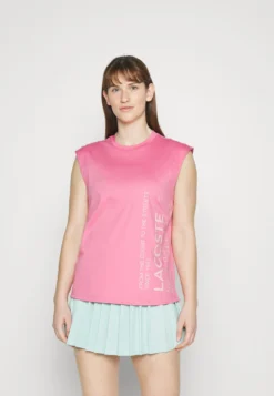 Lacoste Sport Tank Active - T-Shirt Print - Reseda Pink