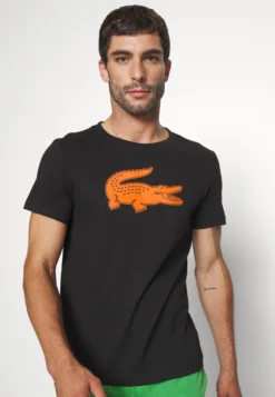 Lacoste Sport Big Logo - Sport T-Shirt - Noir/Orange -Lacoste Sport 5d56ac5bd2434f258eda3b093ac169f4 scaled