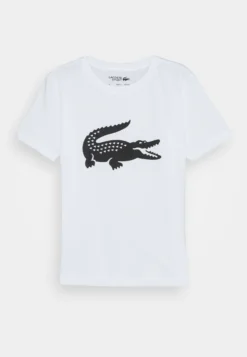 Lacoste Sport Big Logo Unisex - Sport T-Shirt - White/Black