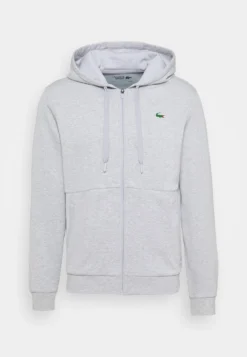 Lacoste Sport Hodded Jacket - Sweater Met Rits - Silver Chine/Elephant Grey -Lacoste Sport 6529f3af528b4145ab1295dc311ed80a scaled