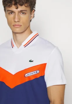 Lacoste Sport Tennis - T-Shirt Print - Blanc/Orange/Bordeaux/Bleu Marine -Lacoste Sport 67262b790c114a63a31aa75654f7b04e scaled