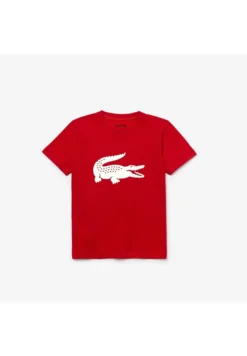 Lacoste Sport Big Logo Unisex - Sport T-Shirt - Red/White