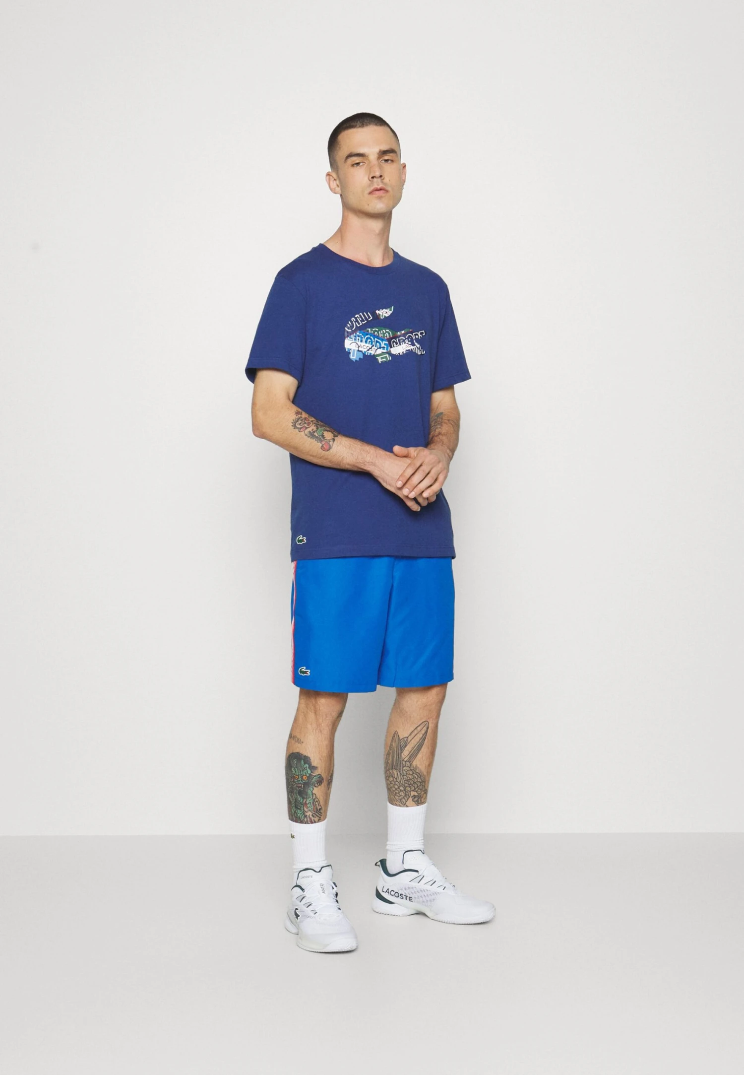 Lacoste Sport Big Logo Multicolored - Sport T-Shirt - Methylene 2 Lacoste Sport Big Logo Multicolored - Sport T-Shirt - Methylene - Afbeelding 2