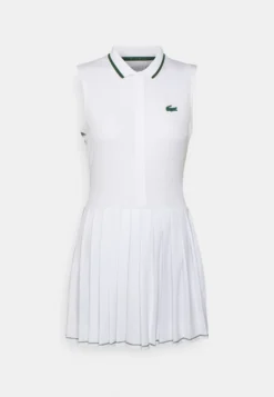 Lacoste Sport Tennis Dress Tour - Jurken - White/Green -Lacoste Sport 7433d25632ea499c980ec942f8a65de7 scaled