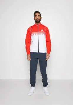 Lacoste Sport Tracksuit - Trainingspak - Corrida/White-Corrida-Corrida-White-Blue Night