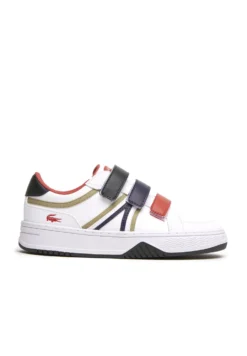Lacoste Sport Court Enfant - Sportieve Wandelschoenen - Wht Dk Grn