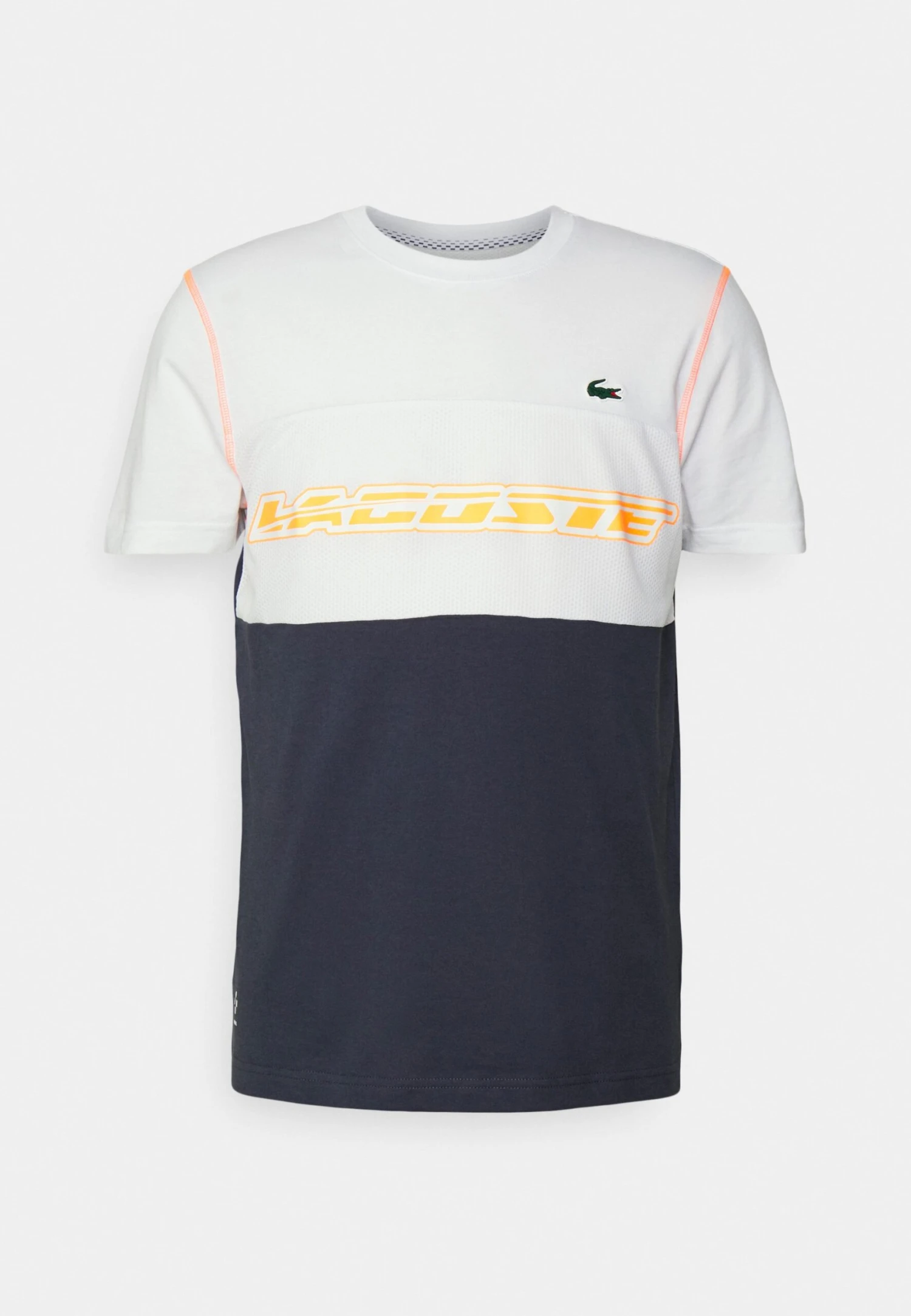 Lacoste Sport Sport T-Shirt - White/Blue Night/Flashy Orange 5 Lacoste Sport Sport T-Shirt - White/Blue Night/Flashy Orange - Afbeelding 5