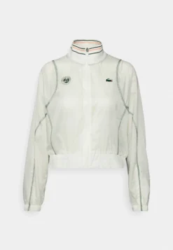 Lacoste Sport Tennis Jacket - Regenjas - Flour/Green -Lacoste Sport 9d3e22f949ce4ded90f57842795869cc scaled