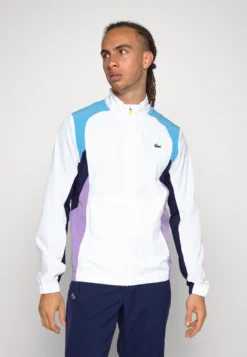 Lacoste Sport Tracksuit Tour - Trainingspak - White/Argentine Blue/Navy Blue/Neva Purple