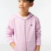 Lacoste Sport Sweater Met Rits - Reseda Pink