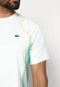 Lacoste Sport Tennis Tour - Sport T-Shirt - White/Pastille Mint-Lima -Lacoste Sport b5023891d20e409184d31064d80fd19f scaled