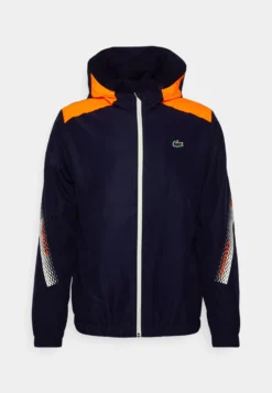 Lacoste Sport Tennis Jacket Tapered - Trainingsvest - Navy Blue/Flashy Orange Flourecend -Lacoste Sport b607ea5628f64bb89fe30a24d3ca0563 scaled