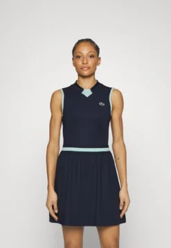 Lacoste Sport Golf Dress - Jurken - Bleu Marine Vert Clair