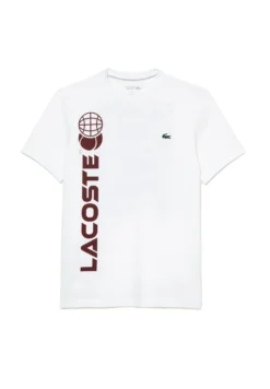 Lacoste Sport T-Shirt Print - Blanc