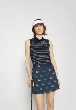 Lacoste Sport Golf Sleeveless - Poloshirt - Navy Blue/Pastille Mint Flour Lion -Lacoste Sport c24c72156b0746d7918673351360d55d scaled