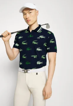 Lacoste Sport Golf All Over Print - Poloshirt - Navy Blue/Flour/Tarragon -Lacoste Sport c597c819c2204bd5874b773feb490c00 scaled