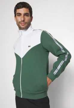 Lacoste Sport Jacket Tapered - Sweater Met Rits - Sequoia/White -Lacoste Sport c8f37fa20f0f40c98989fc3fdcd10adf scaled