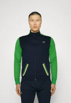Lacoste Sport Tennis Jacket Tapered - Trainingsvest - Bleu Marine/Vert