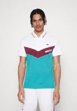 Lacoste Sport Tennis - T-Shirt Print - White/Limeira Zin Ocelle