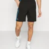 Lacoste Sport Tennis Short Tour - Korte Broeken - Noir/Bleu/Jaune