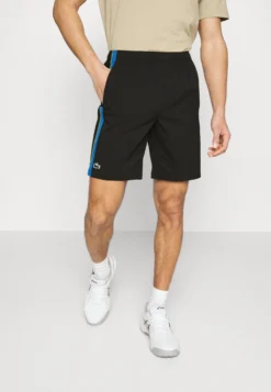 Lacoste Sport Tennis Short Tour - Korte Broeken - Noir/Bleu/Jaune