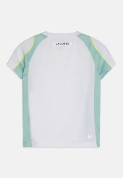 Lacoste Sport Awc Unisex - Sport T-Shirt - White/Pastille Mint/Lima