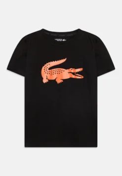 Lacoste Sport Unisex - T-Shirt Print - Black/Sunrise