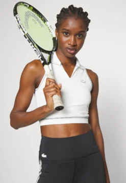 Lacoste Sport Crop Active - Top - Flour -Lacoste Sport d9566c7a6e374b5eb1798da2d86cee7e scaled