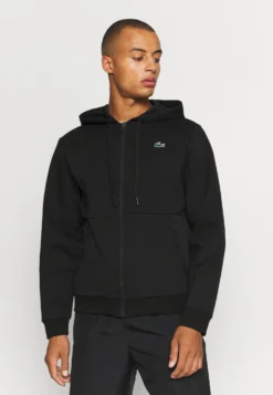Lacoste Sport Hodded Jacket - Sweater Met Rits - Noir