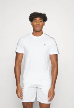 Lacoste Sport Tapered - T-Shirt Print - White