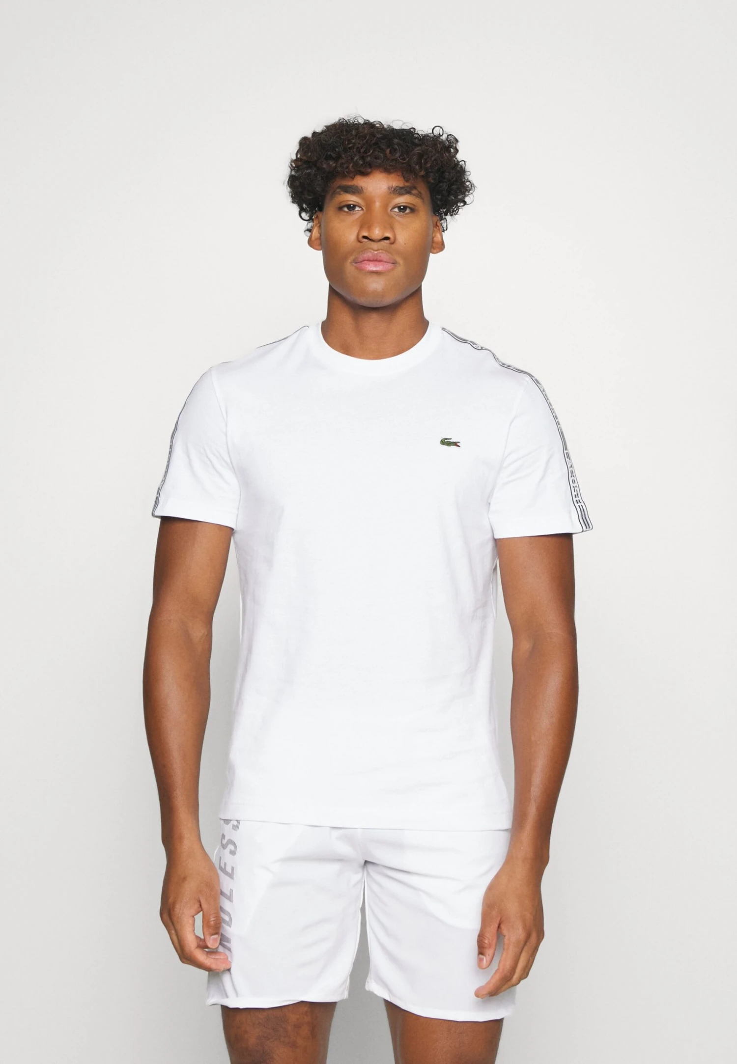 Lacoste Sport Tapered - T-Shirt Print - White 1 Lacoste Sport Tapered - T-Shirt Print - White