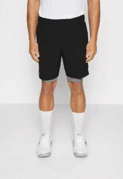 Lacoste Sport Short Active - Korte Broeken - Noir Gris Chine