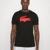Lacoste Sport Big Logo - Sport T-Shirt - Black/Corrida